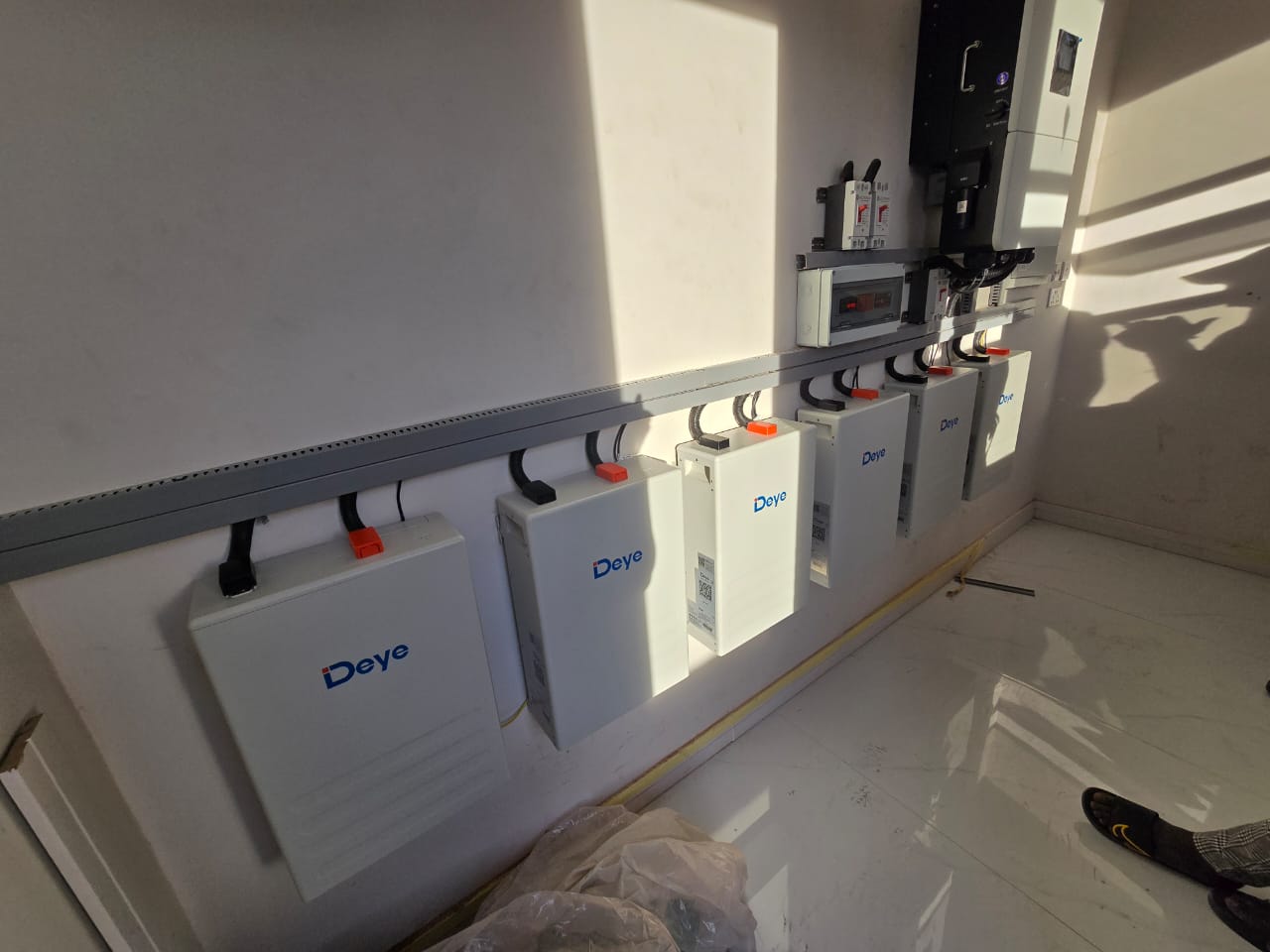 Battery installation